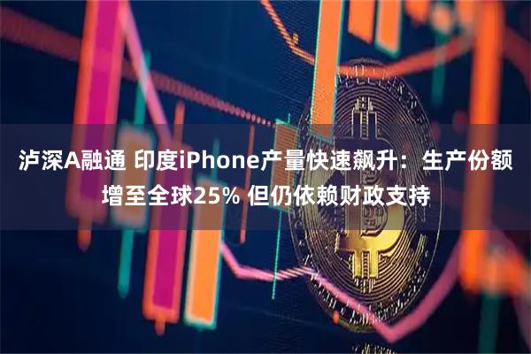 泸深A融通 印度iPhone产量快速飙升：生产份额增至全球25% 但仍依赖财政支持