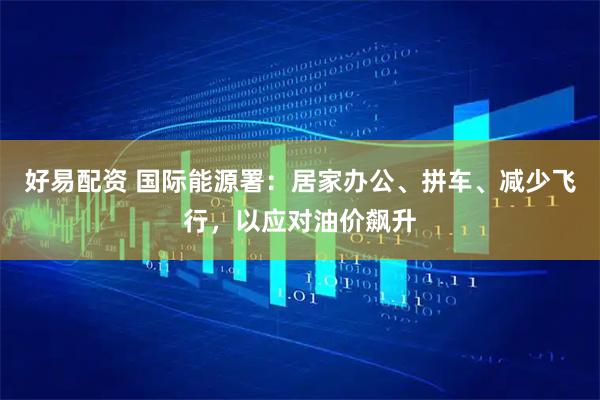 好易配资 国际能源署：居家办公、拼车、减少飞行，以应对油价飙升