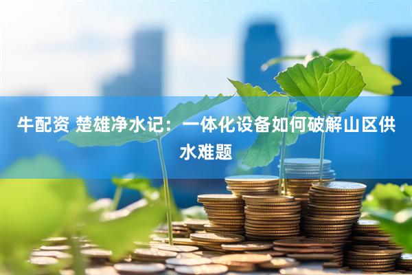 牛配资 楚雄净水记：一体化设备如何破解山区供水难题