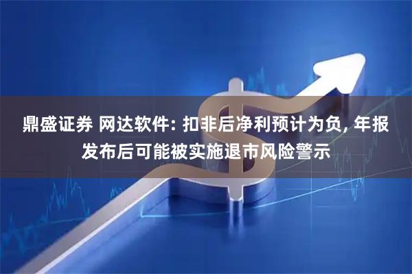 鼎盛证券 网达软件: 扣非后净利预计为负, 年报发布后可能被实施退市风险警示