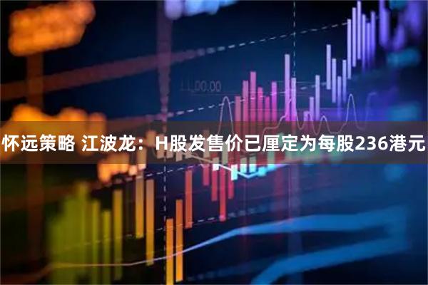 怀远策略 江波龙：H股发售价已厘定为每股236港元